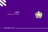 UMK Kabupaten Aceh Tengah