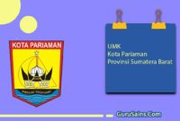 UMK Kota Pariaman Provinsi Sumatera Barat